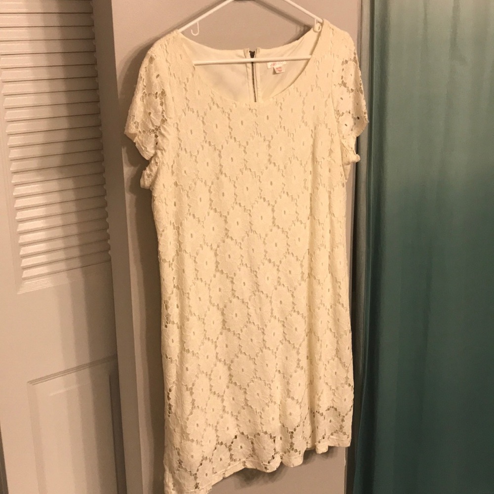 Cream lace dress